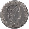 Швейцария 20 раппенов 1960 год