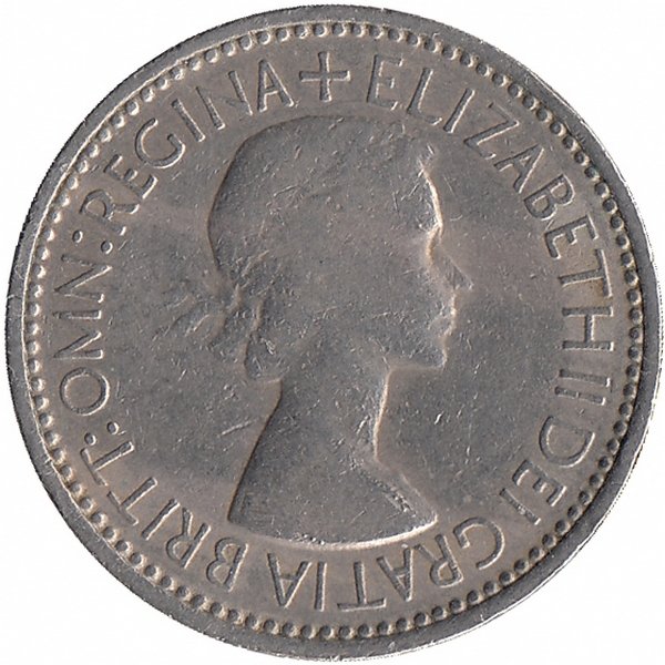 Великобритания 1 шиллинг 1953 год (Английский герб)