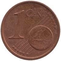 Эстония 1 евроцент 2017 год