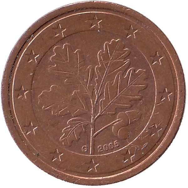Германия 2 евроцента 2005 год (G)