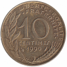 Франция 10 сантимов 1990 год