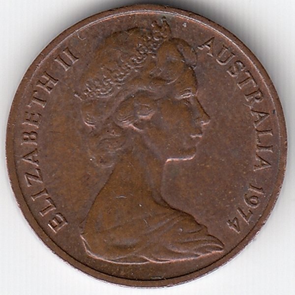 Австралия 1 цент 1974 год