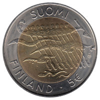 Финляндия 5 евро 2007 год