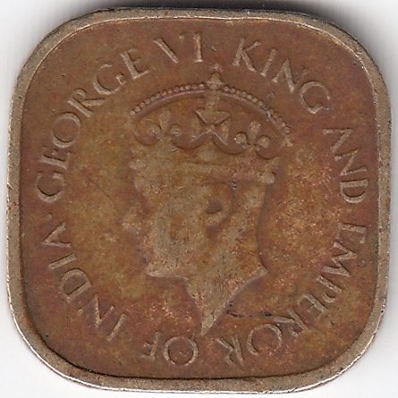 Шри-Ланка (Цейлон) 5 центов 1944 год