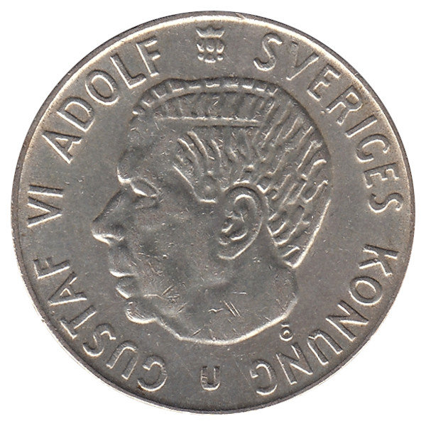 Швеция 1 крона 1967 год