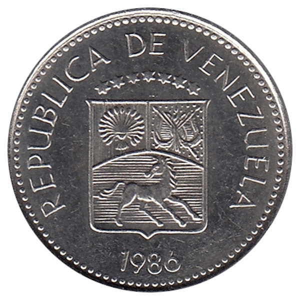 Венесуэла 5 сентимо 1986 год
