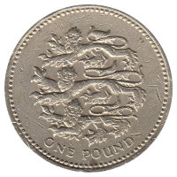 Великобритания 1 фунт 2002 год