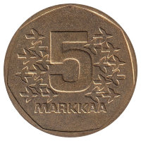 Финляндия 5 марок 1978 год