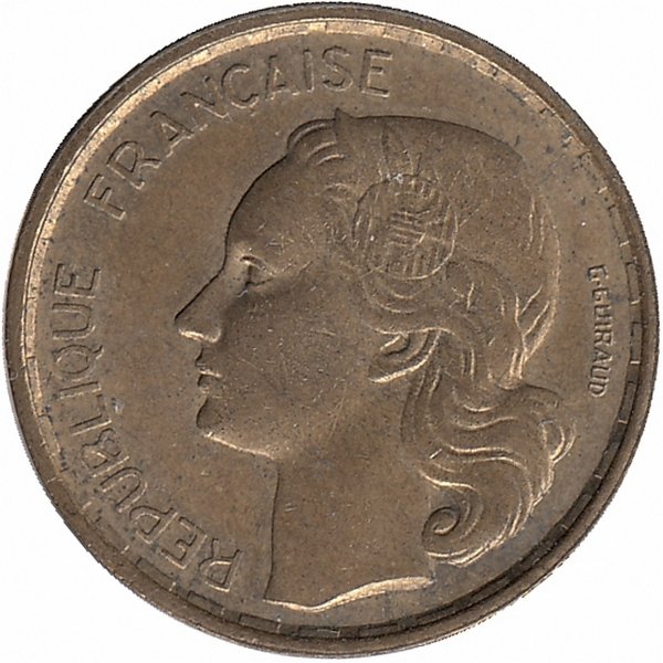 Франция 20 франков 1950 год (B)