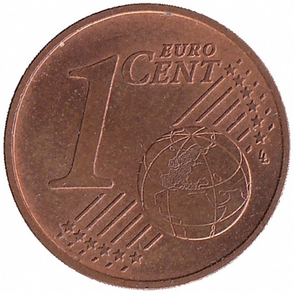 Германия 1 евроцент 2019 год (D)