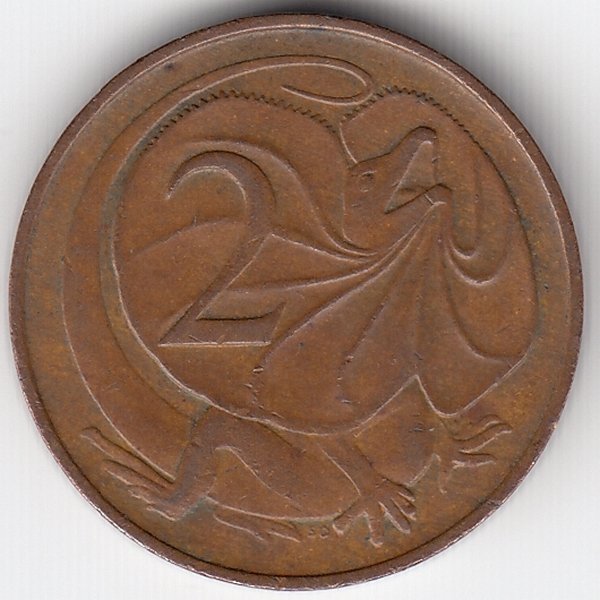 Австралия 2 цента 1966 год