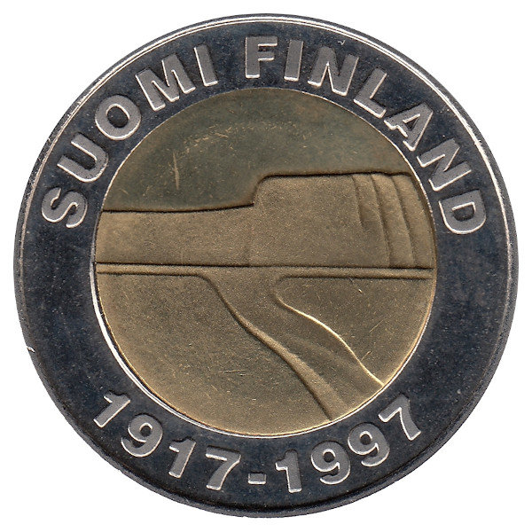 Финляндия 25 марок 1997 год (80 лет независимости)