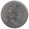 Канада 25 центов 1995 год