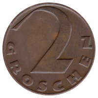 Австрия 2 гроша 1928 год