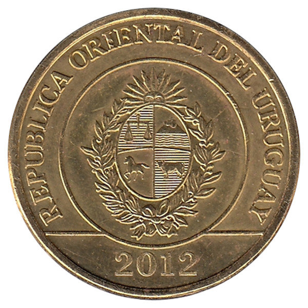 Уругвай 1 песо 2012 год