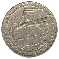 Великобритания 1 фунт 2005 год