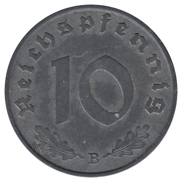 Германия (Третий Рейх) 10 рейхспфеннигов 1941 год (В)