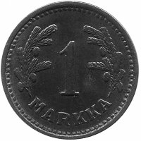 Финляндия 1 марка 1944 год (VF+)
