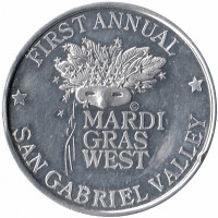 Жетон фестивальный «MARDI GRAS WECT» США