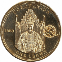 Тристан-да-Кунья 1 крона 2012 год (Коронация Елизаветы II)