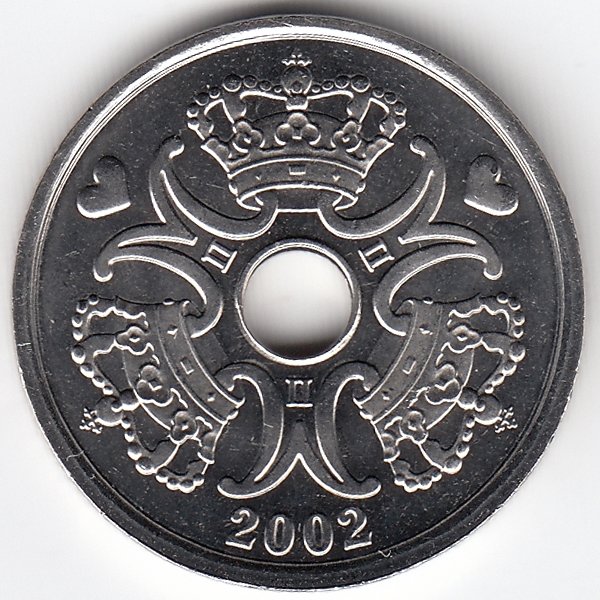 Дания 2 кроны 2002 год
