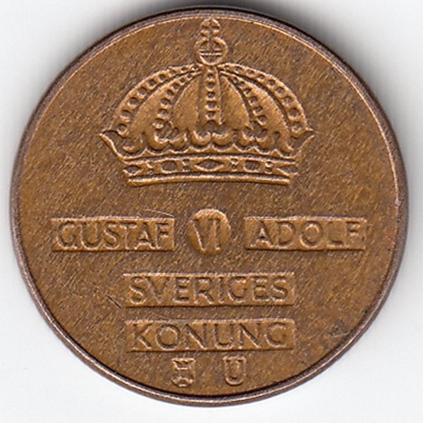 Швеция 1 эре 1962 год