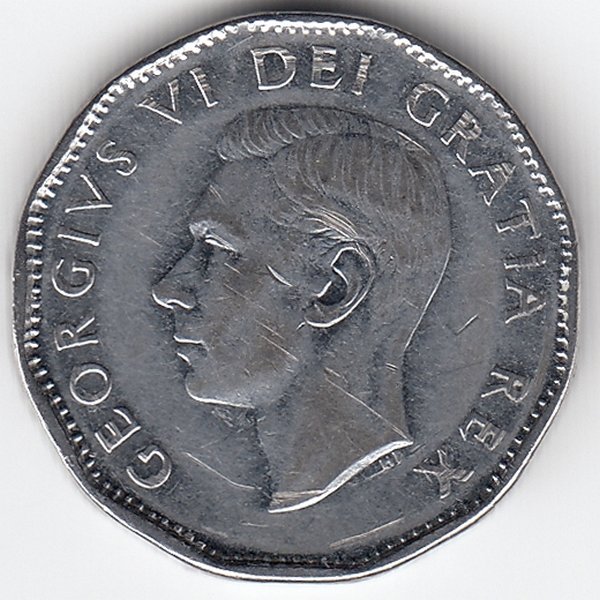Канада 5 центов 1952 год