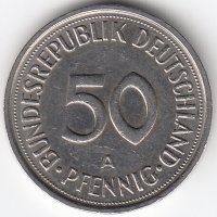 ФРГ 50 пфеннигов 1990 год (A)