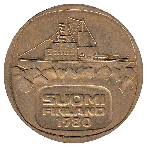 Финляндия 5 марок 1980 год