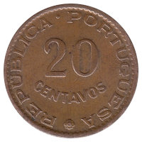 Ангола 20 сентаво 1962 год