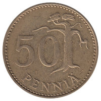 Финляндия 50 пенни 1980 год