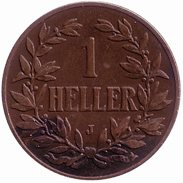 Германская Восточная Африка 1 геллер 1905 год (J)