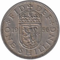 Великобритания 1 шиллинг 1956 год (Герб Шотландии)