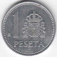Испания 1 песета 1984 год