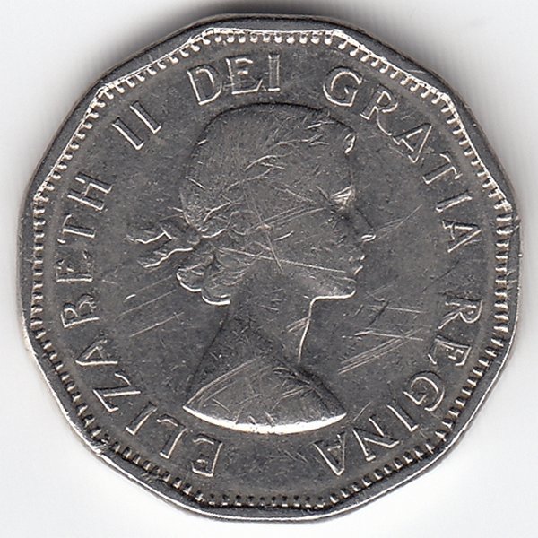 Канада 5 центов 1960 год