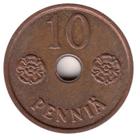Финляндия 10 пенни 1941 год