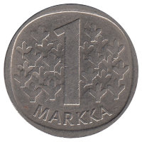 Финляндия 1 марка 1983 год "K"