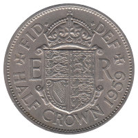 Великобритания 1/2 кроны 1959 год