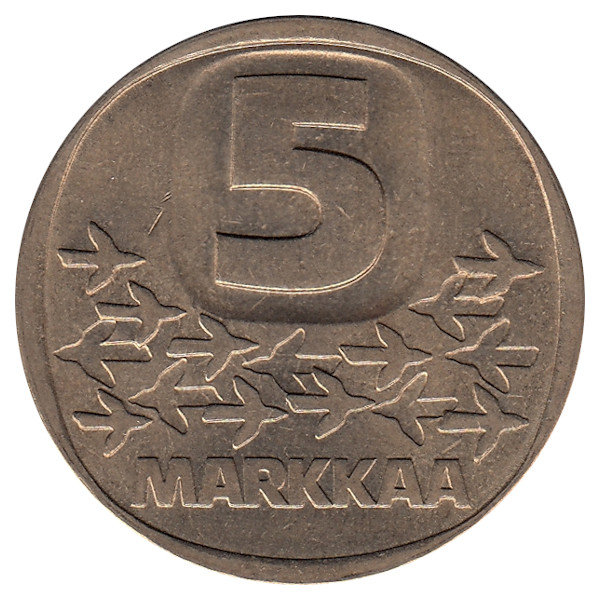 Финляндия 5 марок 1981 год