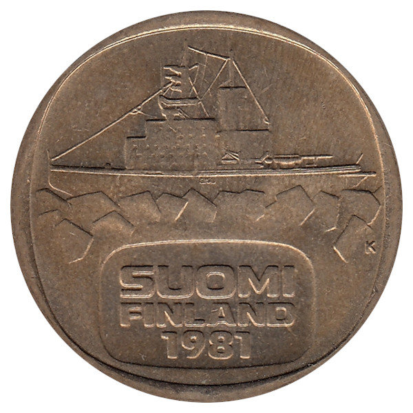 Финляндия 5 марок 1981 год