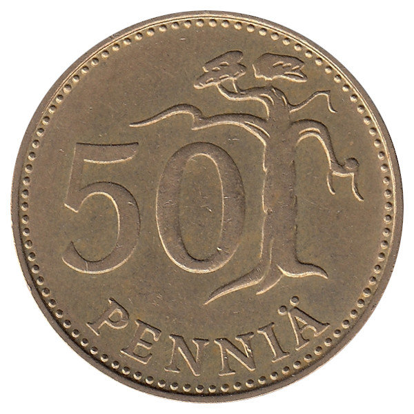 Финляндия 50 пенни 1982 год