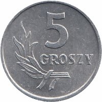 Польша 5 грошей 1960 год