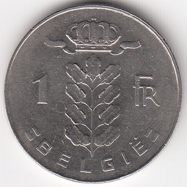 Бельгия (Belgie) 1 франк 1957 год