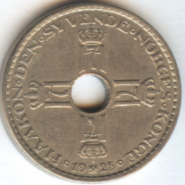 Норвегия 1 крона 1925 год