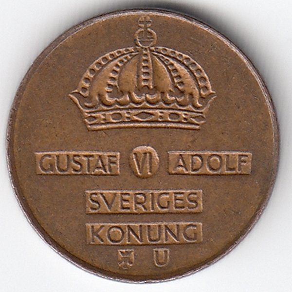 Швеция 1 эре 1964 год