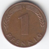 ФРГ 1 пфенниг 1950 год (G)