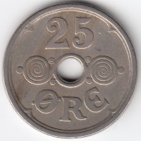 Дания 25 эре 1926 год