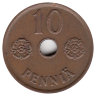 Финляндия 10 пенни 1942 год