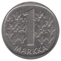 Финляндия 1 марка 1990 год