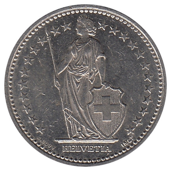 Швейцария 1/2 франка 1995 год